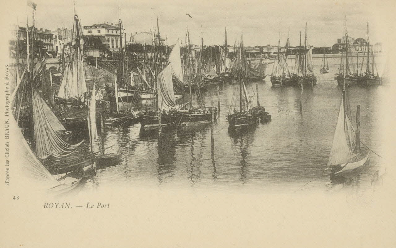 carte postale ROYAN. LE PORT Charente-Maritime 1903 010607 Photo