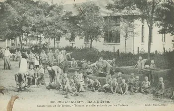 carte postale TRAVAUX EN SABLE Charente-Maritime 1903-1920 010621 Photo