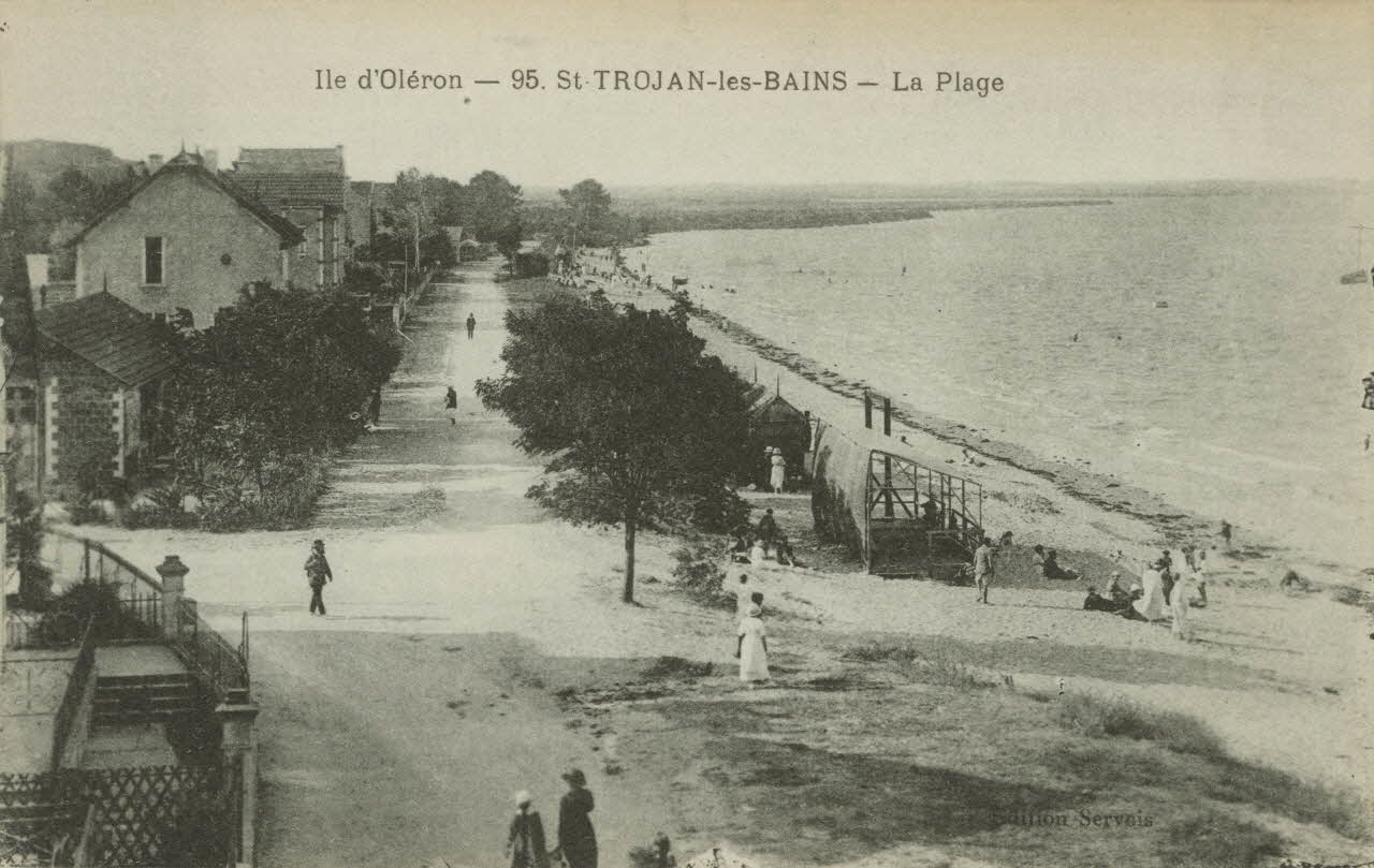 carte postale LA PLAGE Charente-Maritime 1903-1920 010623 Photo