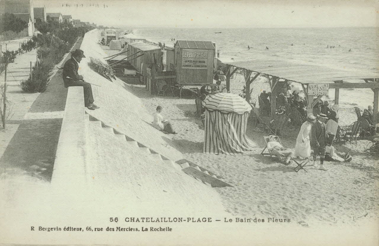 carte postale LE BAIN DES FLEURS Charente-Maritime 1903-1920 010626 Photo