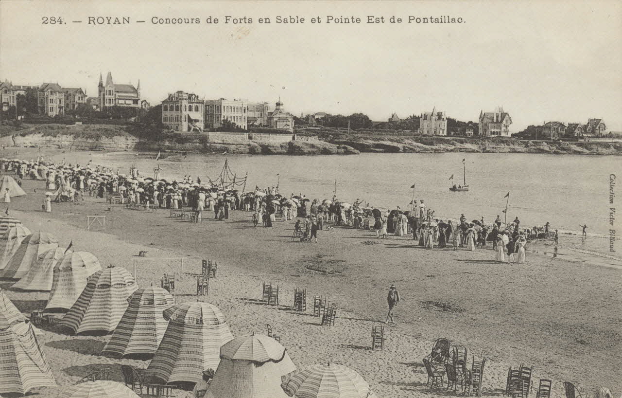carte postale CONCOURS DE FORTS EN SABLE Charente-Maritime 1903-1920 010655 Photo