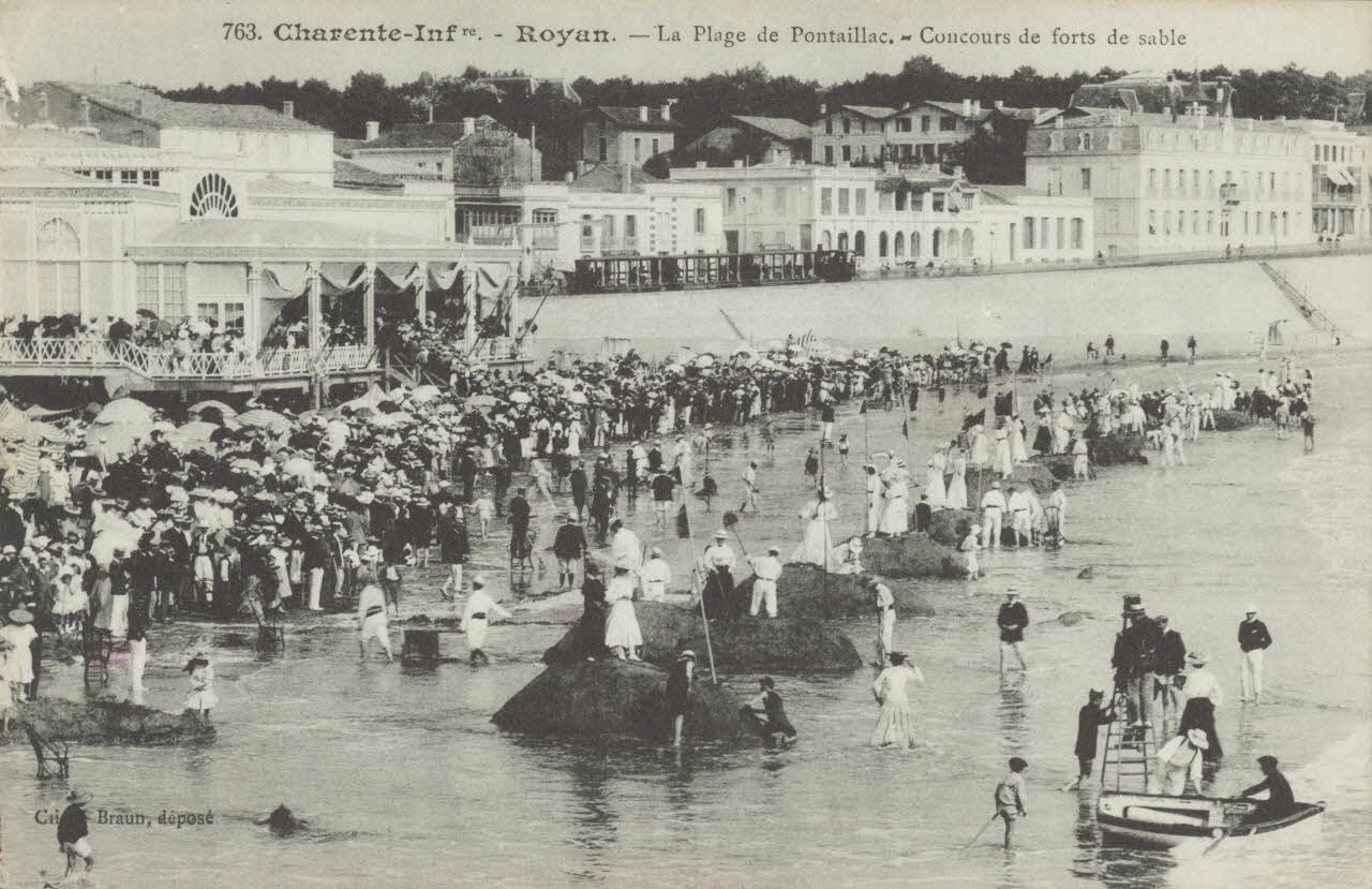 carte postale CONCOURS DE FORTS DE SABLE Charente-Maritime 1903-1920 010664 Photo