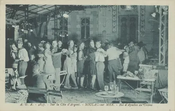carte postale BAL D'APACHES AU CASINO Gironde 1920-1950 010675 Photo