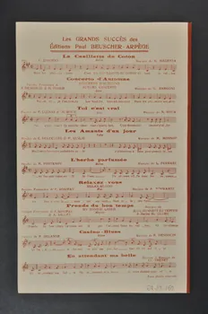 partition de musique petit format 1969.88.160 Photo Mucem