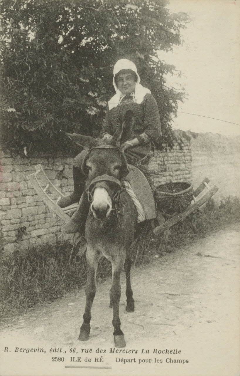 carte postale DEPART POUR LES CHAMPS 1903-1920 010972 Photo