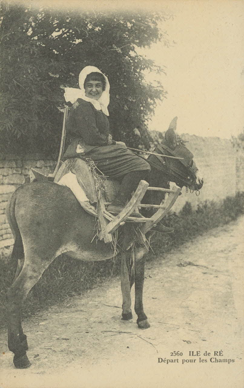 carte postale DEPART POUR LES CHAMPS 1903-1920 010973 Photo