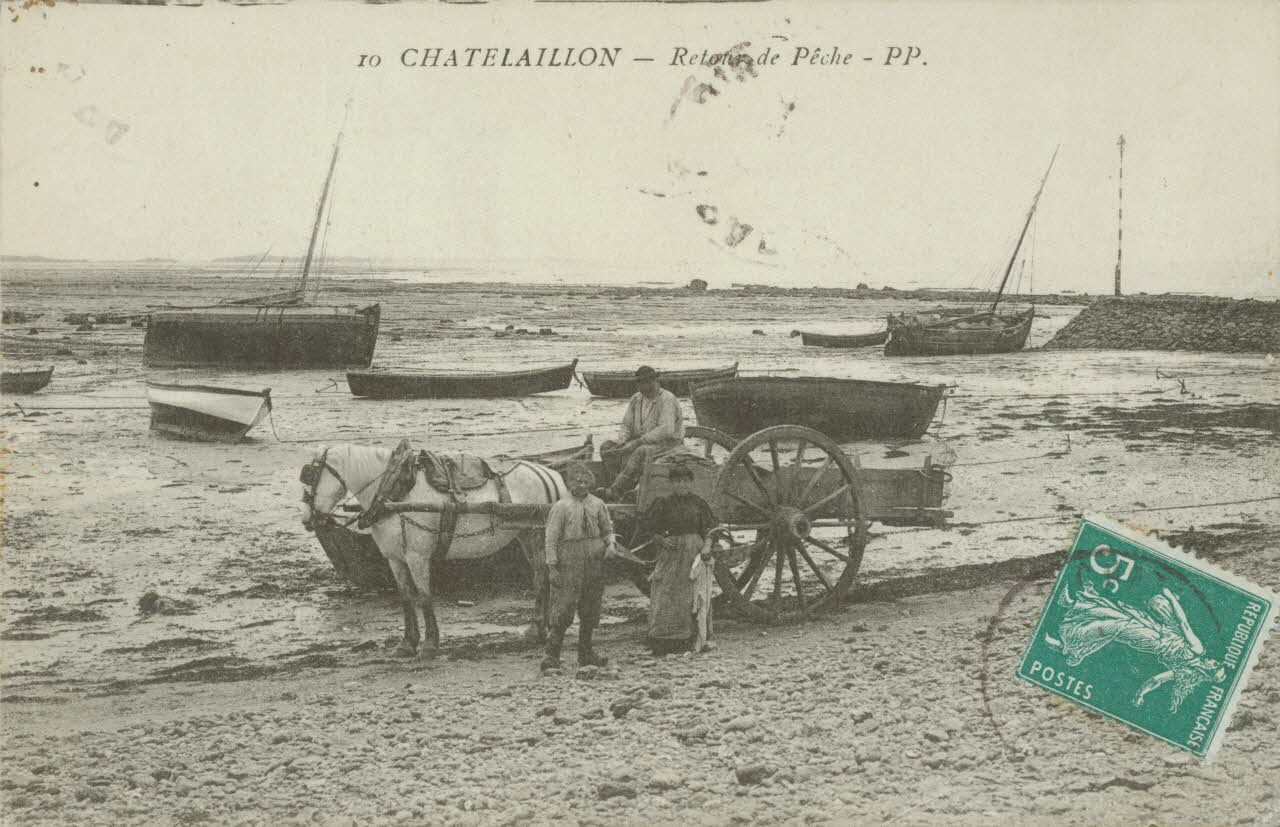 carte postale RETOUR DE PECHE Charente-Maritime 1903-1920 010978 Photo