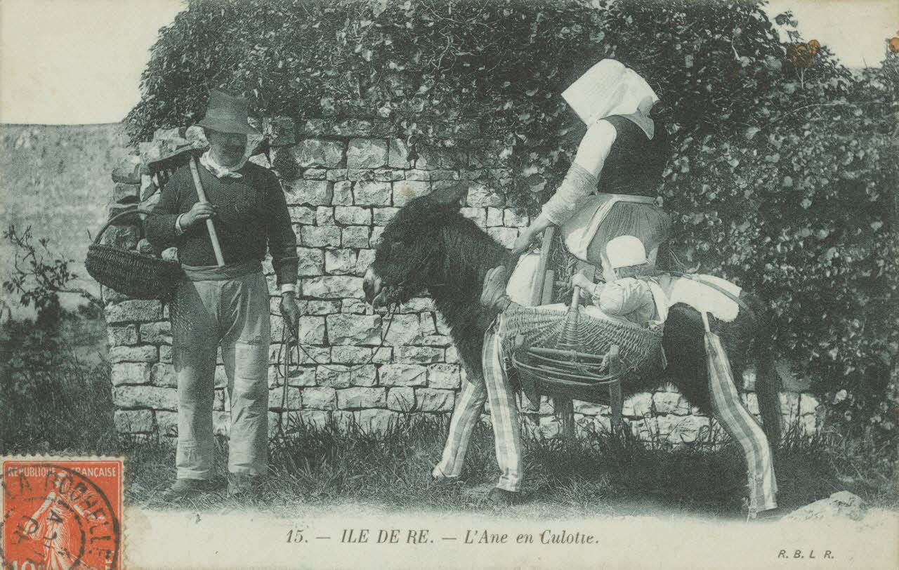 carte postale L'ANE EN CULOTTE 1903-1920 010995 Photo