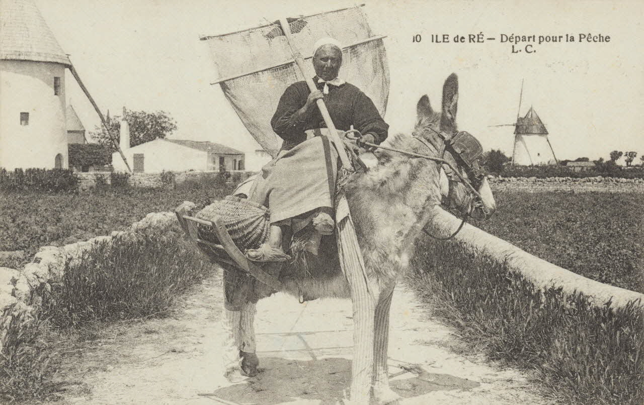 carte postale DEPART POUR LA PECHE 1903-1920 010999 Photo