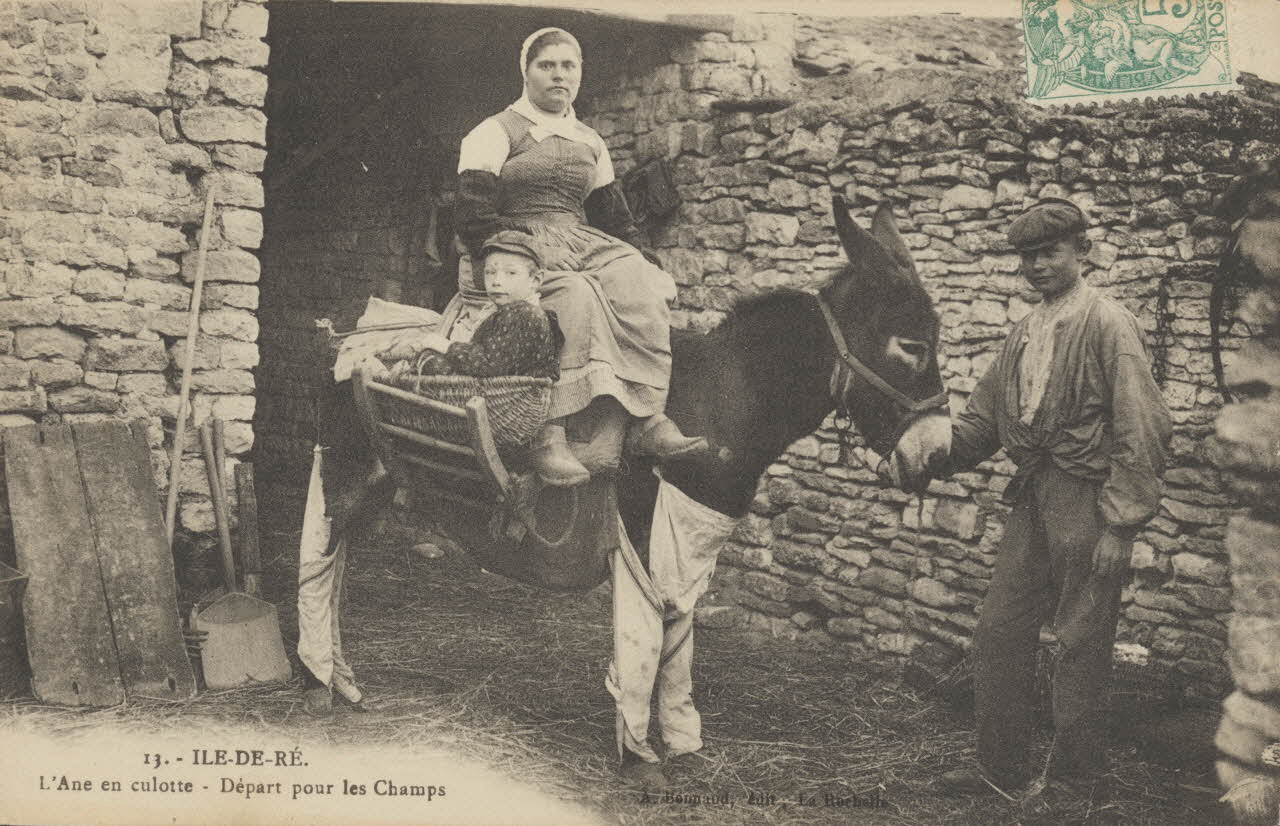 carte postale DEPART POUR LES CHAMPS 1911 011006 Photo