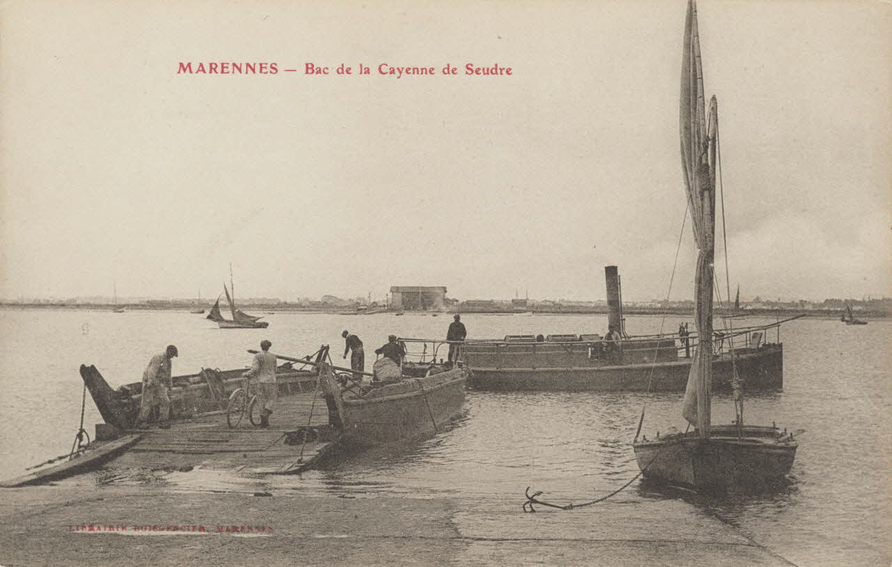 carte postale BAC DE LA CAYENNE DE SEUDRE Charente-Maritime 1903-1920 011020 Photo