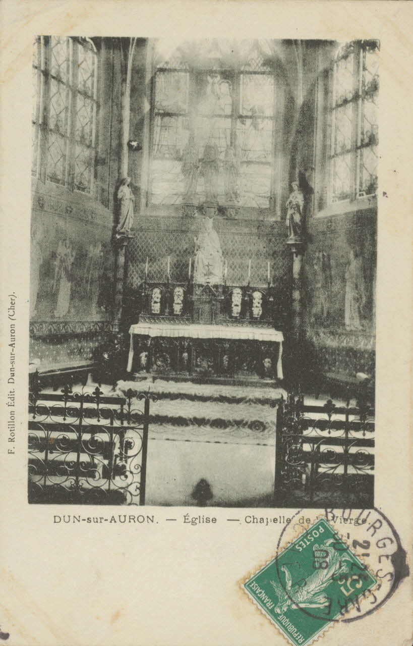 carte postale EGLISE ; CHAPELLE DE LA VIERGE Cher 1903 011260 Photo