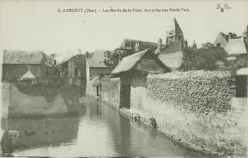carte postale LES BORDS DE LA NERE Cher 1903-1920 011309 Photo