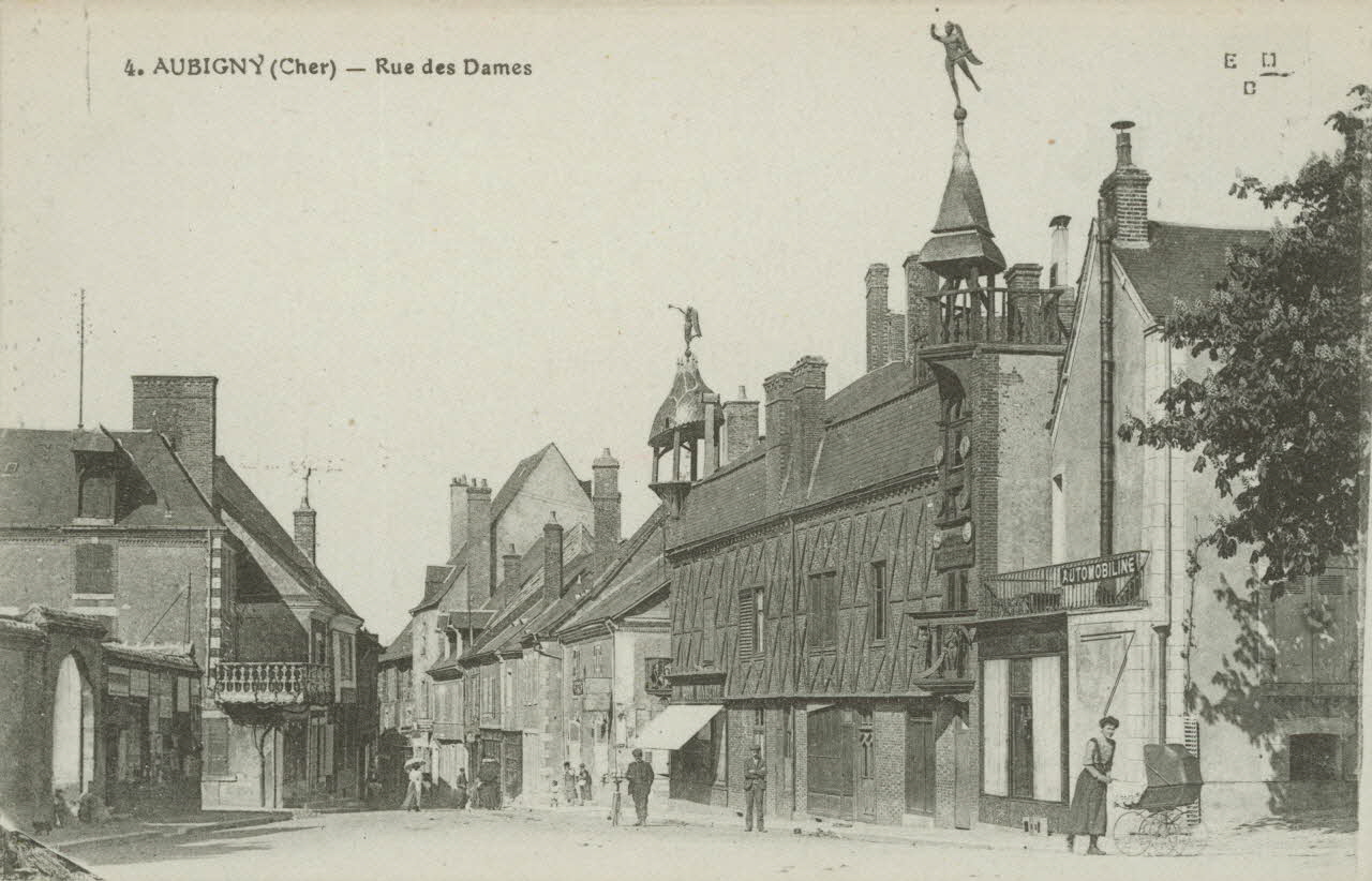carte postale RUE DES DAMES Cher 1903-1920 011312 Photo