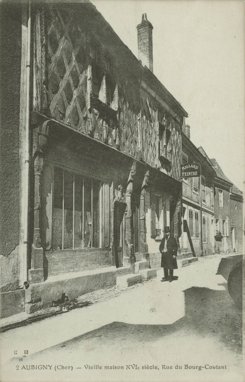 carte postale VIEILLE MAISON DU 16EME SIECLE Cher 1903-1920 011313 Photo