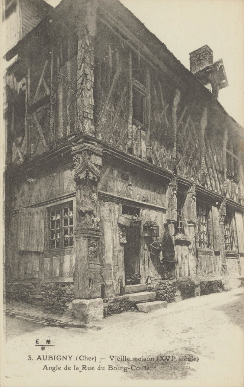 carte postale VIEILLE MAISON DU 16EME SIECLE Cher 1903-1920 011314 Photo