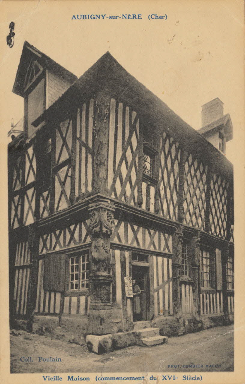 carte postale VIEILLE MAISON DU 16EME SIECLE Cher 1903-1920 011315 Photo
