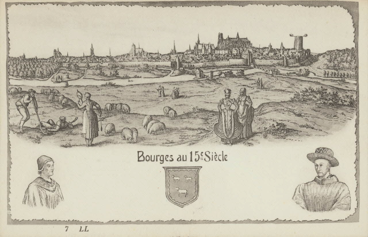 carte postale BOURGES AU 15EME SIECLE Cher 1903-1920 011317 Photo