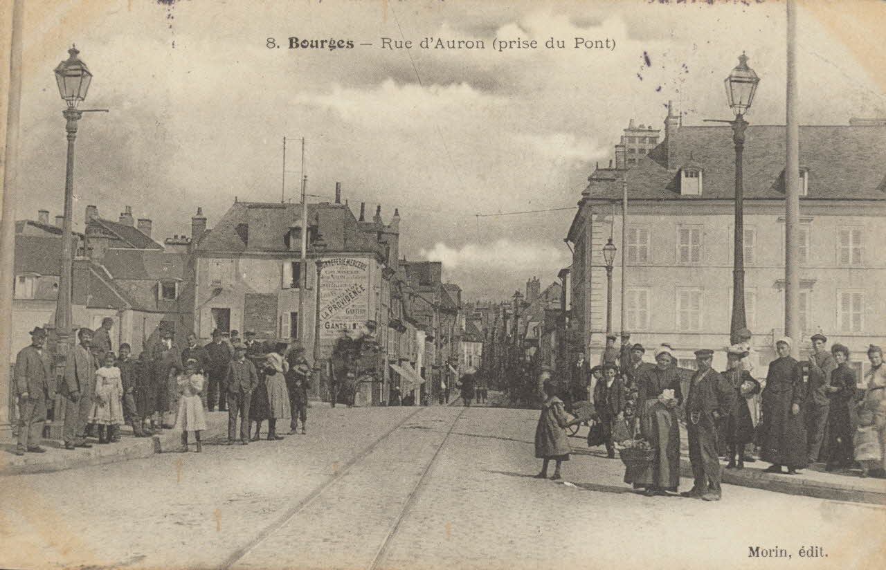 carte postale RUE D'AURON Cher 1903-1920 011321 Photo