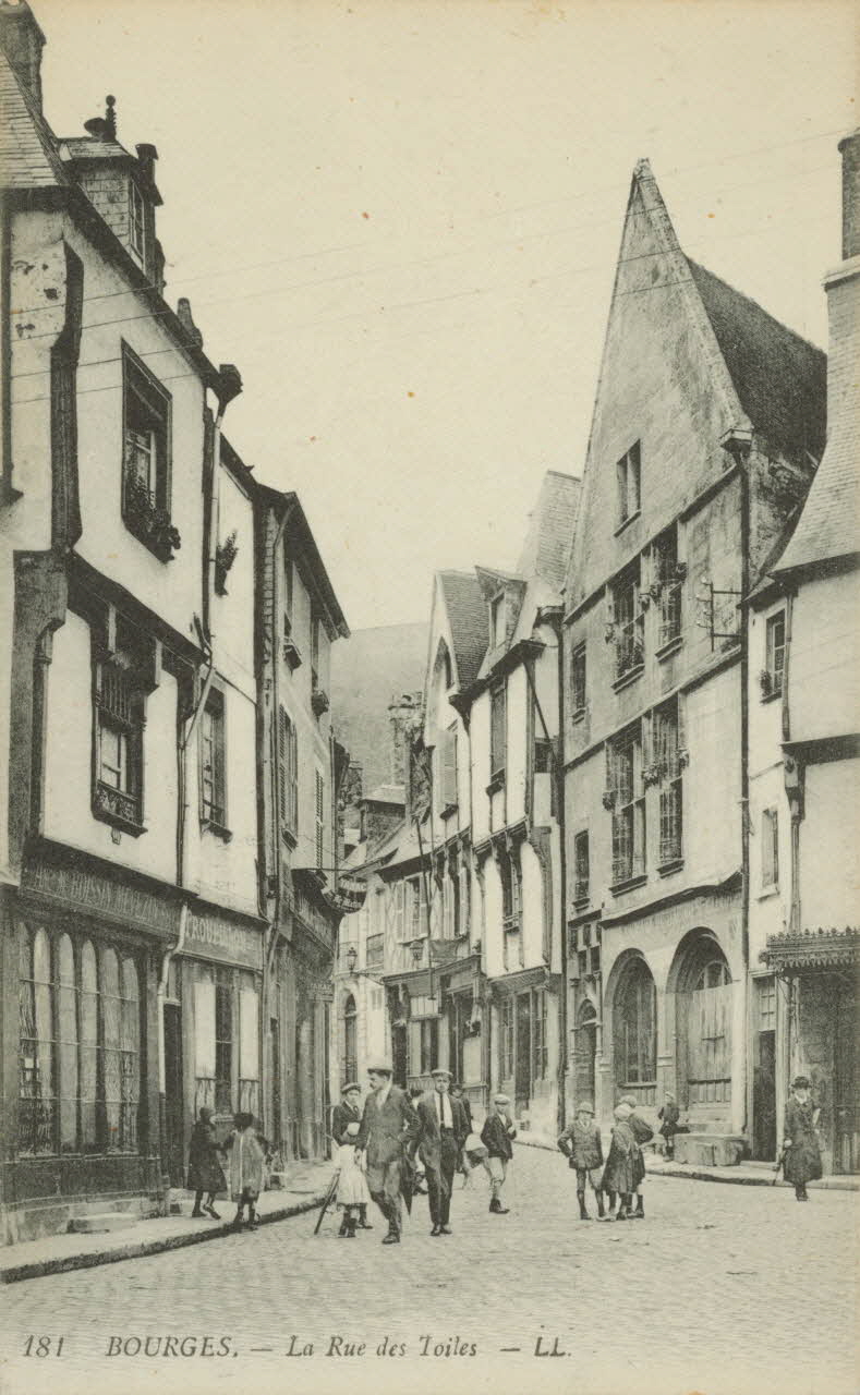 carte postale LA RUE DES TOILES Cher 1903-1920 011326 Photo
