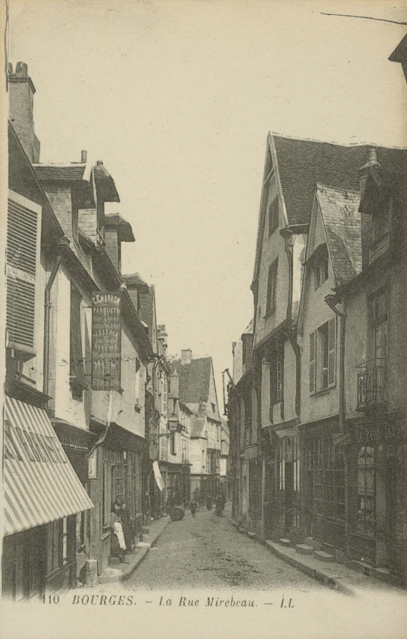carte postale LA RUE MIREBEAU Cher 1903-1920 011327 Photo