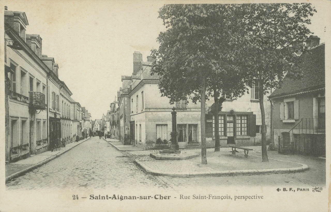 carte postale RUE SAINT-FRANCOIS Loir-et-Cher 1903-1920 011363 Photo