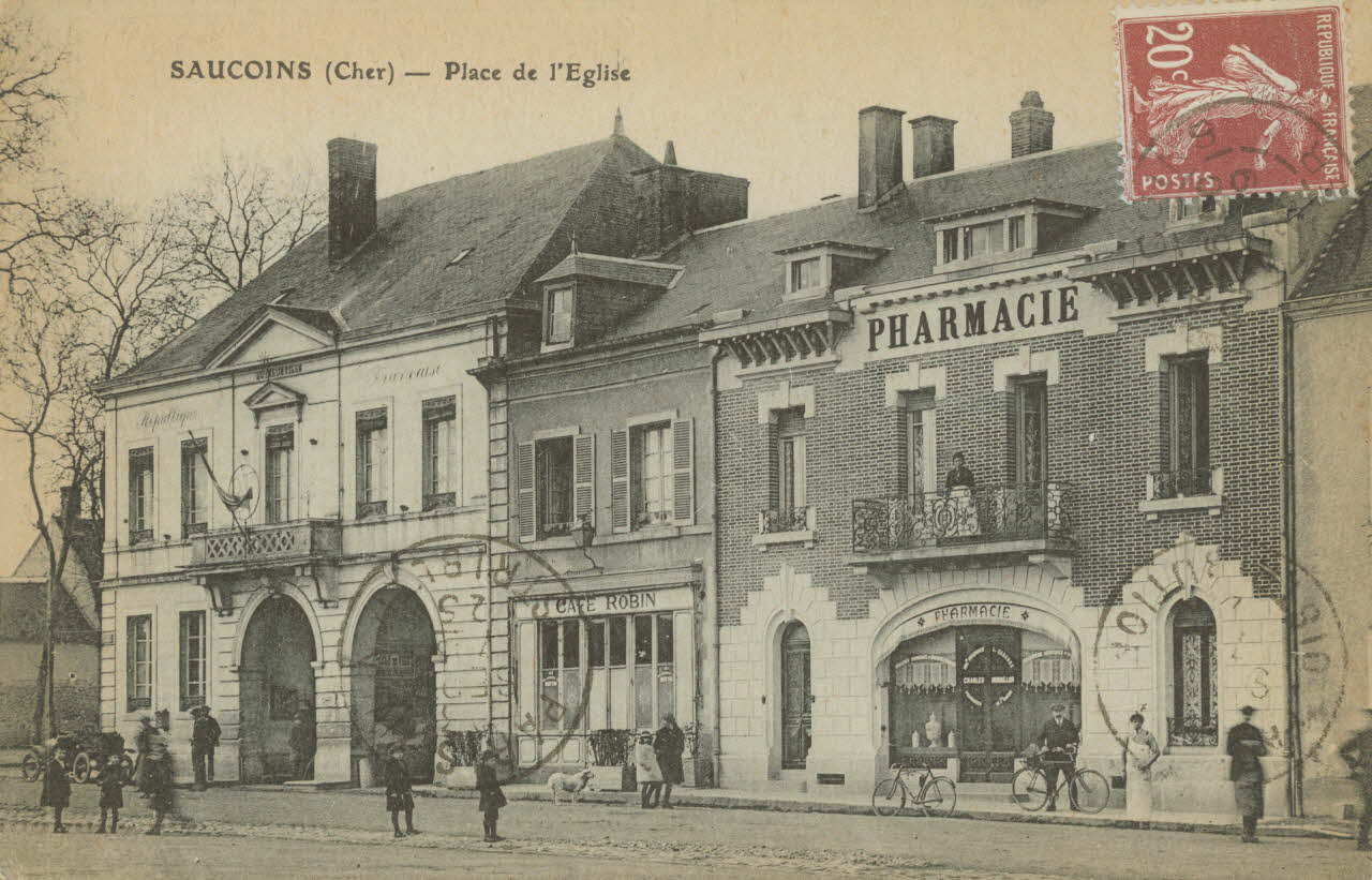 carte postale PLACE DE LA GUIERLE, JOUR DE FOIRE 1915 011364 Photo
