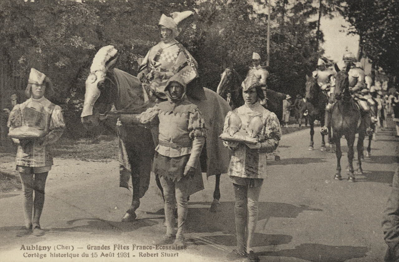 carte postale FETES FRANCO-ECOSSAISES Cher 1931 011396 Photo