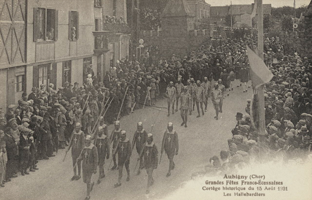 carte postale FETES FRANCO-ECOSSAISES Cher 1931 011398 Photo