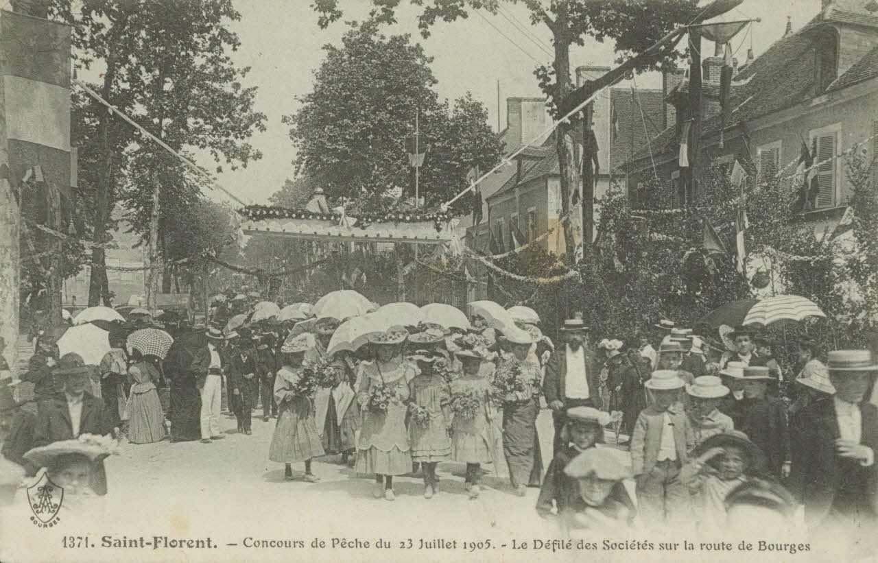 carte postale CONCOURS DE PECHE Cher 1905 011420 Photo