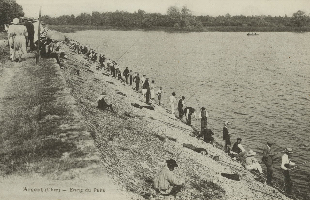 carte postale ETANG DU PUITS. ARGENT-SUR-SAULDRE Cher 1903-1920 011455  Photo