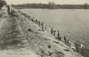 carte postale ETANG DU PUITS. ARGENT-SUR-SAULDRE Cher 1903-1920 011455 Photo