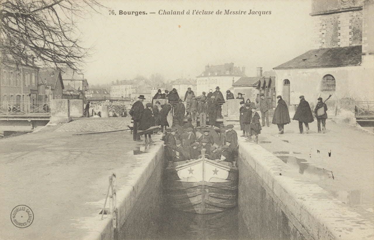carte postale CHALANDS, ECLUSE DE MESSIRE JACQUES Cher 1903 011675 Photo