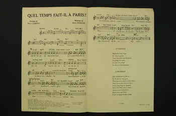 Henri Contet ; Alain Romans ; Maurice Chevalier ; Paul Beuscher, Editions chanson petit format 1953 1969.88.176  Photo Mucem