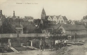 carte postale LE BASSIN DU CANAL Cher 1903-1920 011680  Photo