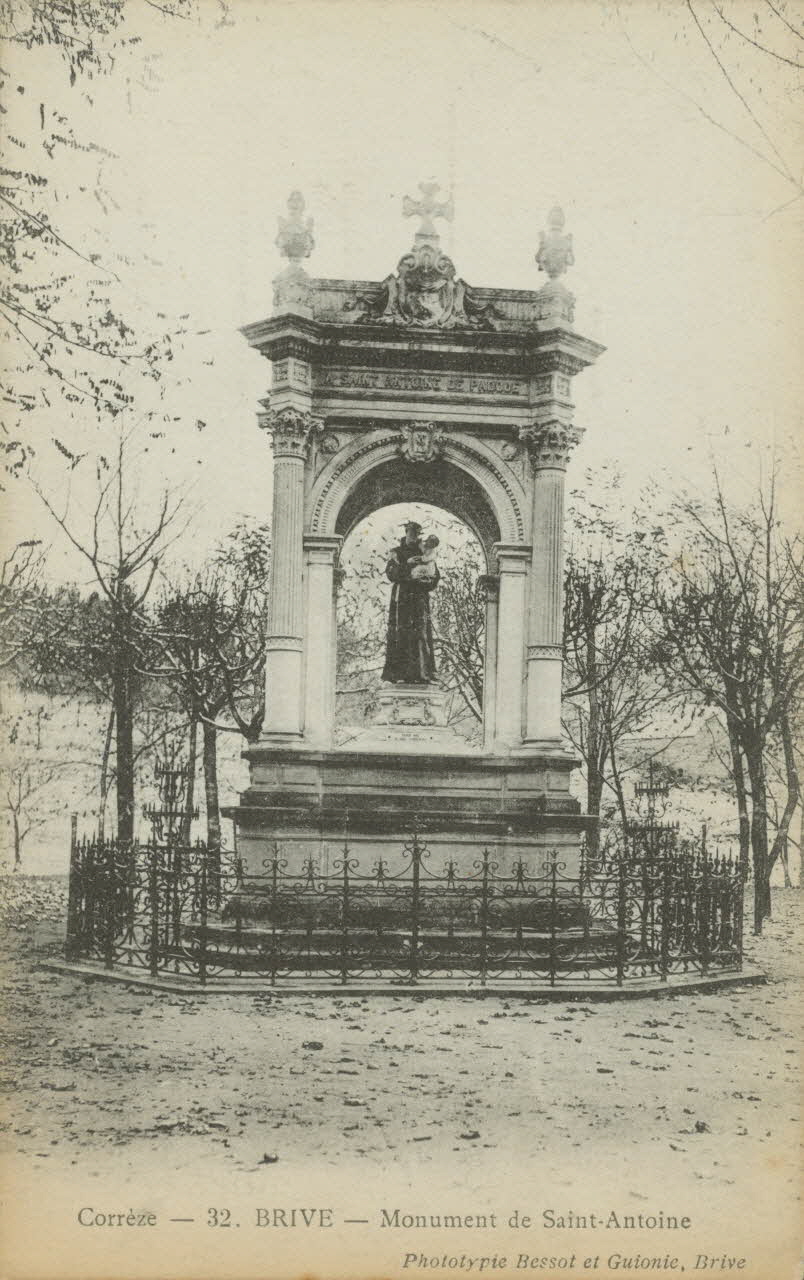 carte postale MONUMENT DE ST ANTOINE Corrèze 1916 011803 Photo