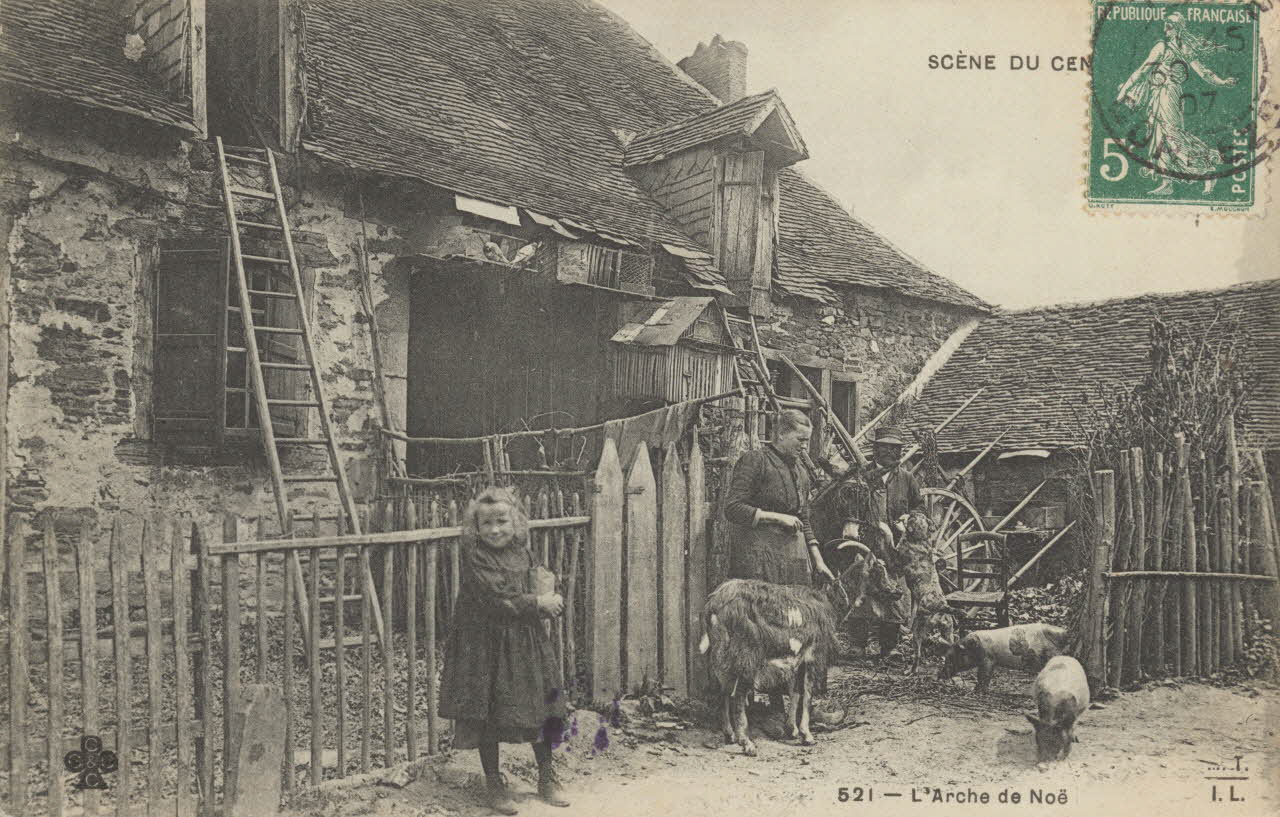 carte postale L'ARCHE DE NOE 1903-1920 011844 Photo