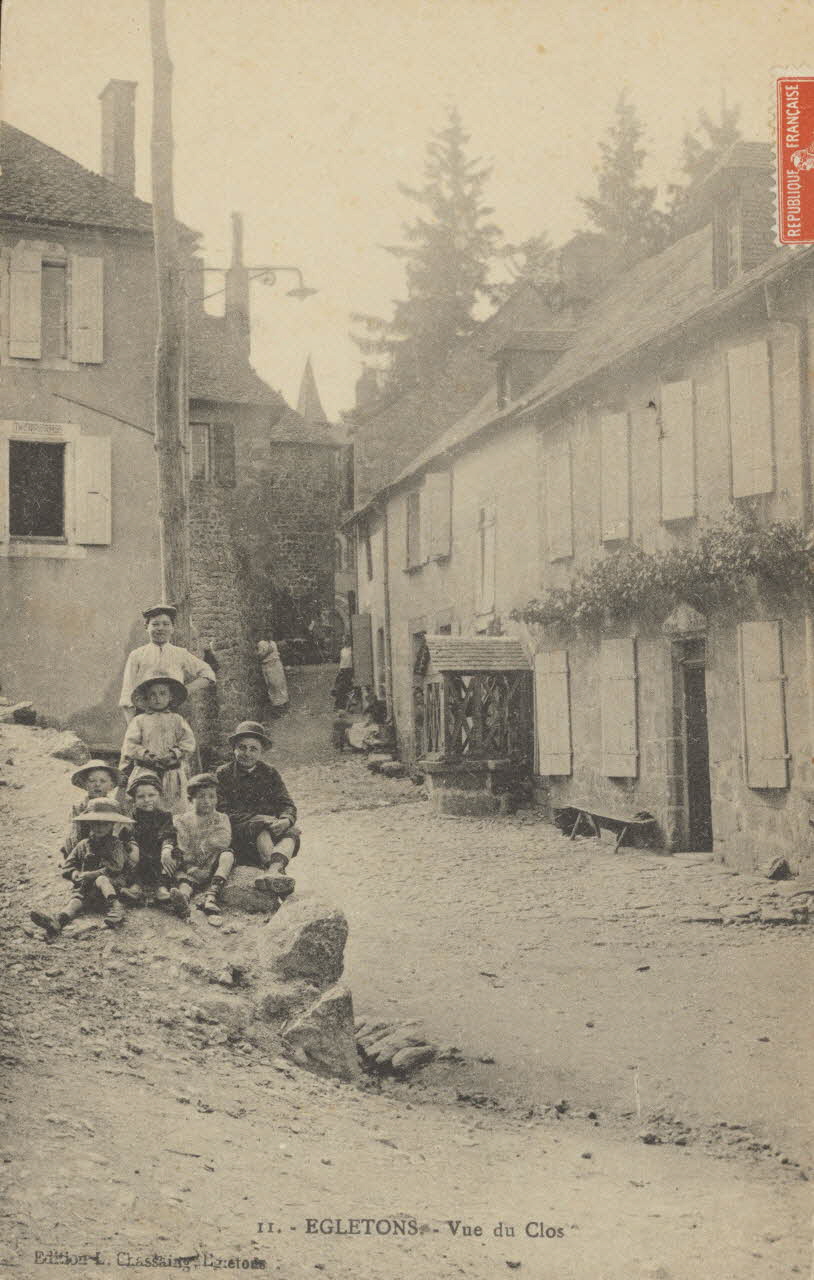 carte postale EGLETONS-VUE DU CLOS 1903-1920 011853 Photo