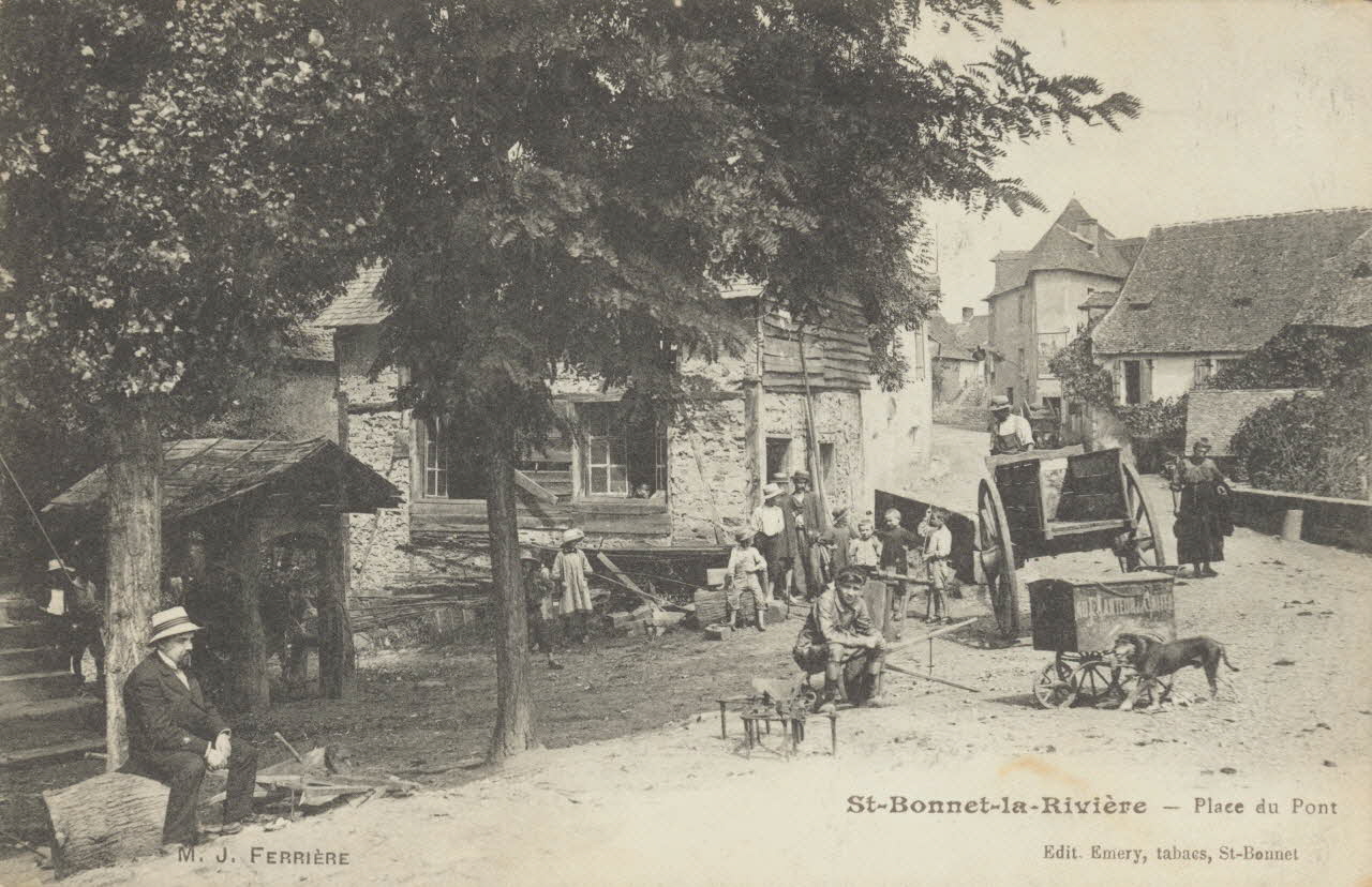 carte postale ST BONNET LA RIVIERE 1903-1950 011856 Photo