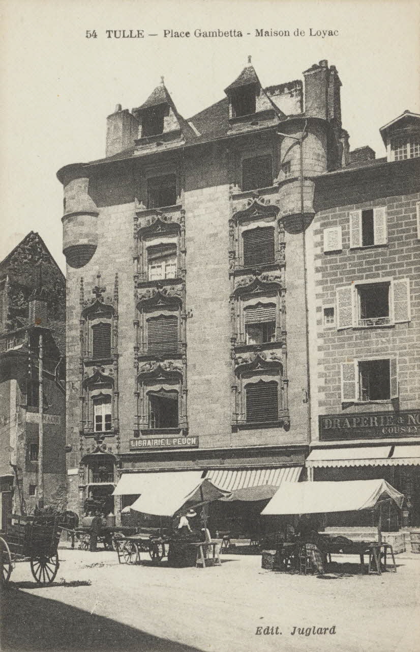 carte postale PLACE GAMBETTA, MAISON DE LOYAC 1903-1920 011888 Photo