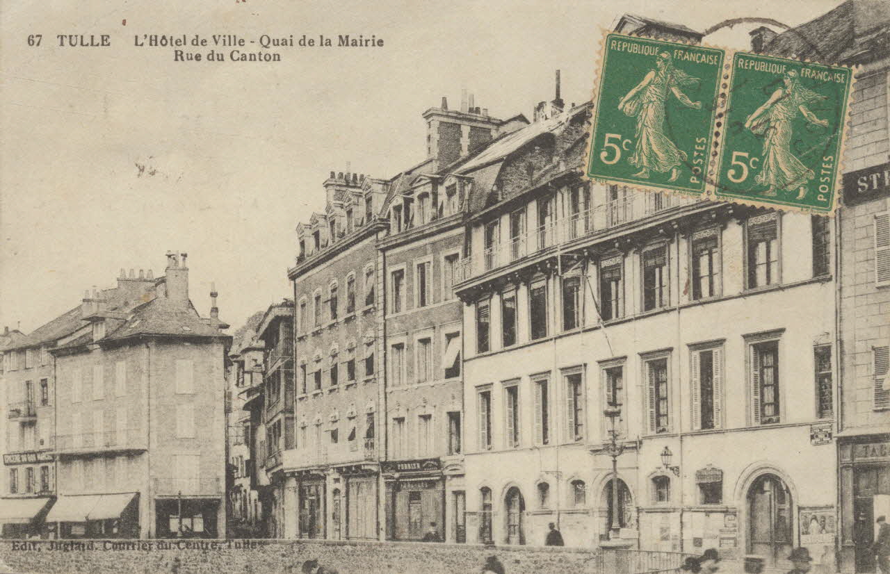 carte postale RUE DU CANTON 1918 011891 Photo