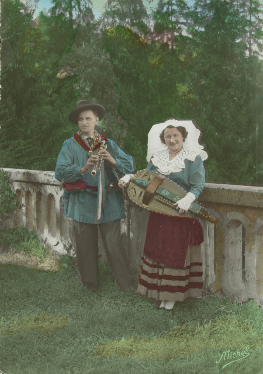 carte postale CHABRETTAIRE ET VIEILLEUSE 1955 011917 Photo