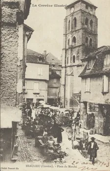 carte postale PLACE DU MARCHE 1903 011959 Photo