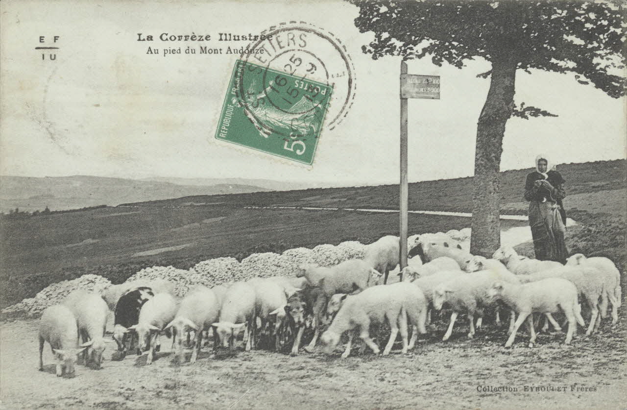 carte postale AU PIED DU MONT AUDOUZE 1913 011997 Photo