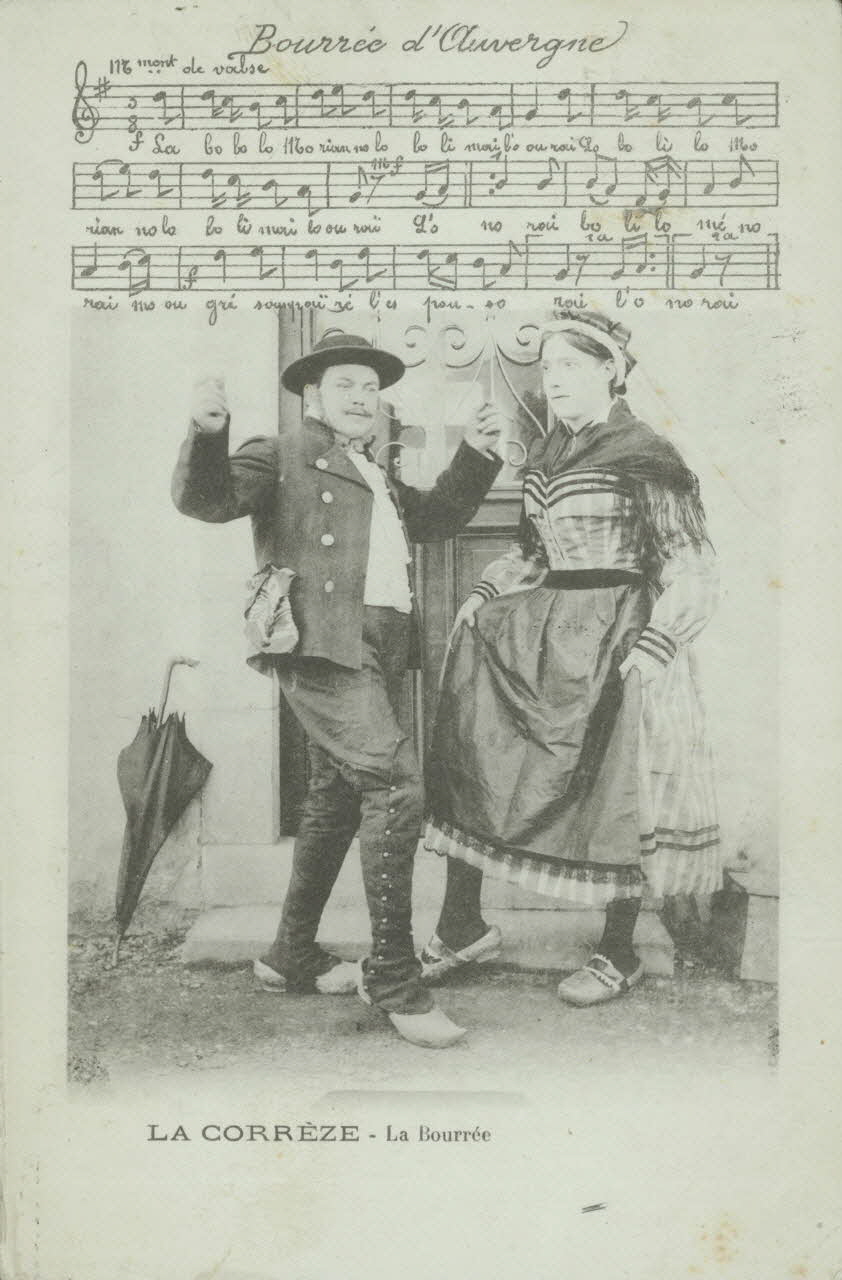 carte postale BOURREE D'AUVERGNE 1904 012006 Photo