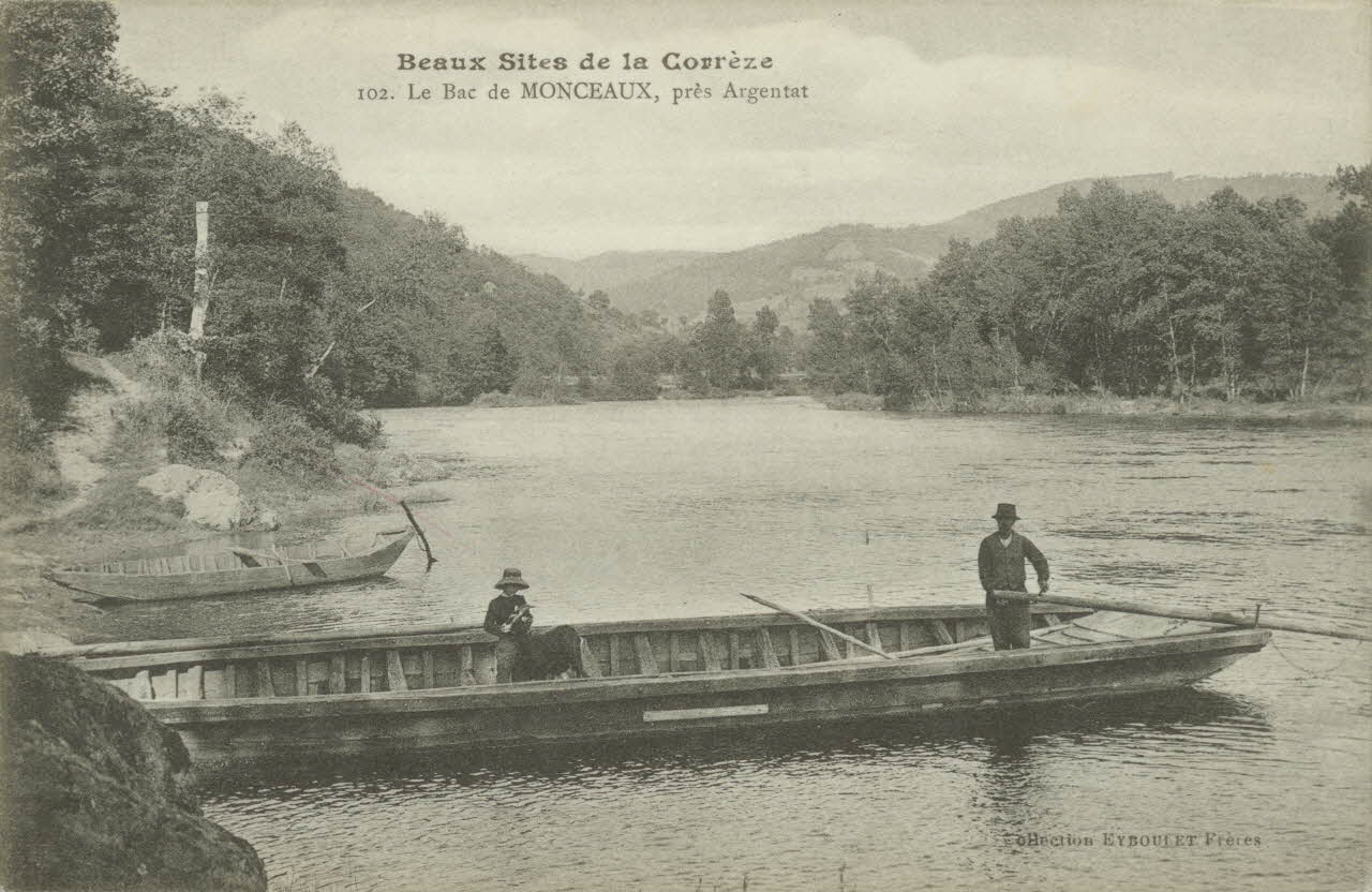 carte postale LE BAC DE MONCEAUX 1903 012102 Photo