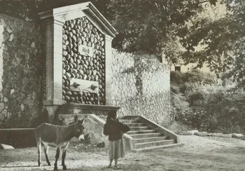 carte postale BOCOGNANO-FONTAINE RUSTIQUE 1950 012188 Photo