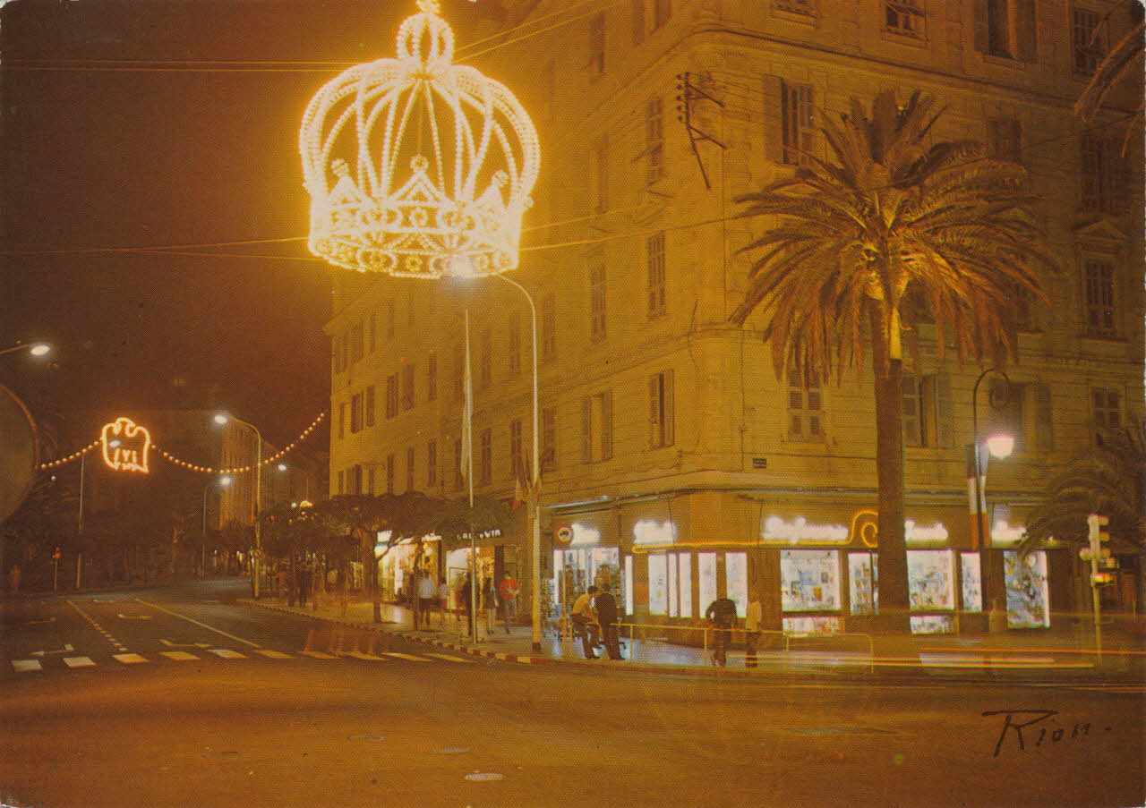 carte postale LE COURS NAPOLEON, LA NUIT 1950 012206 Photo
