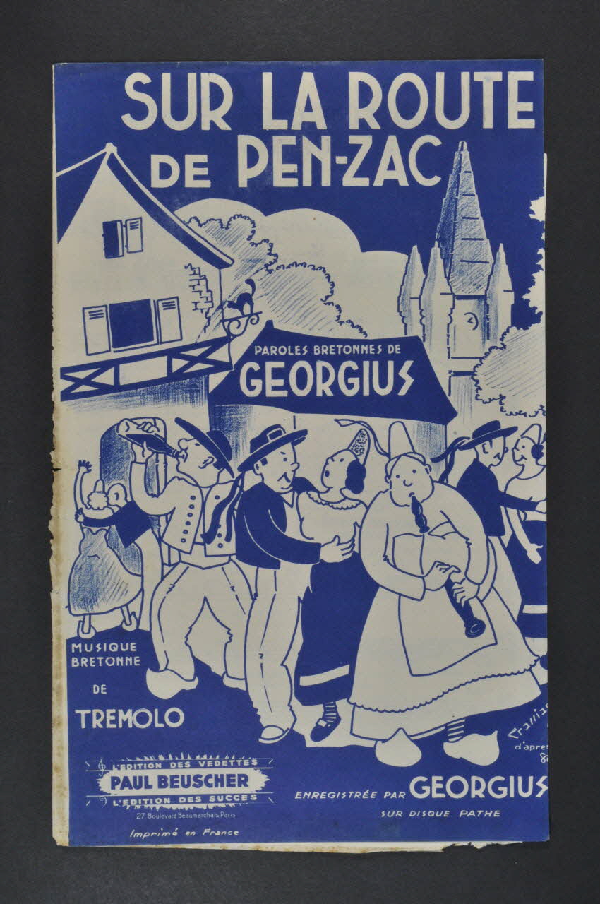Georgius ; Trémolo ; Paul Beuscher, Editions chanson petit format 1937 1969.88.195 Photo Mucem