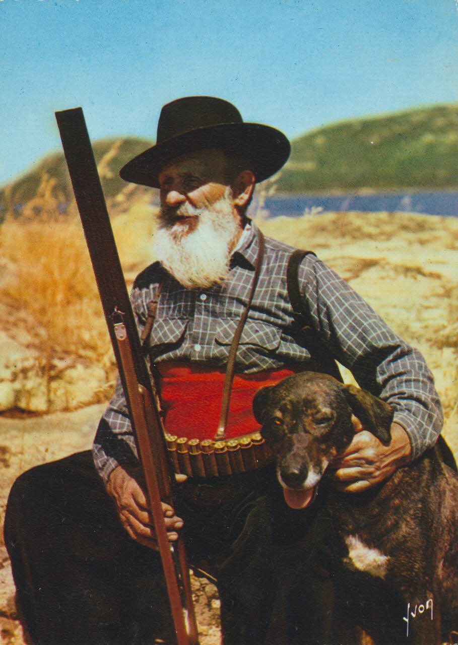 carte postale TYPE DE CORSE EN TENUE DE CHASSEUR 1950 012303 Photo